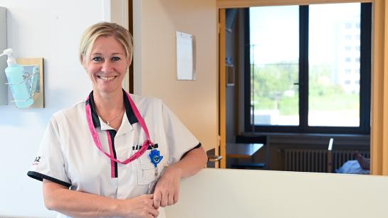 Hoofdverpleegkundige Sylvie Vernimmen van Geriatrie 6 in campus Lokeren