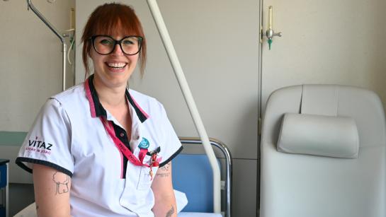 Verpleegkundige Kim Van De Weyer van Inwendige 4 Gastro-enterologie