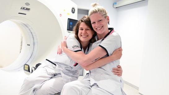 Verpleegkundigen Wendy en Silke Medische Beeldvorming Lokeren 