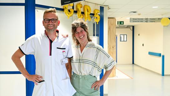 Hoofdverpleegkundige Tommy Geriatrie 5 en experte Katrien team Welzijn