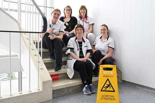 Els Poppe en team valkliniek Geriatrisch Dagziekenhuis Lokeren