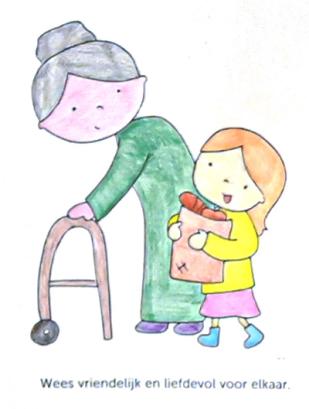 Tekening 15 jaar Kinderdagziekenhuis Geriatrisch Dagziekenhuis