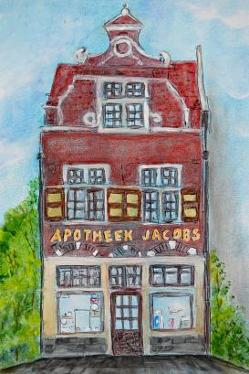 Geriatrie 6 schilderij apotheek Jacobs Lokeren