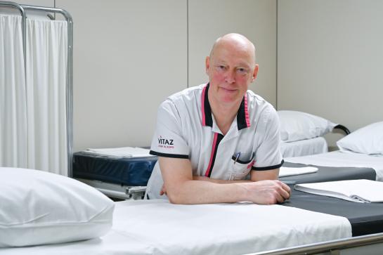 Logistiek assistent Dirk Daeleman van het mortuarium