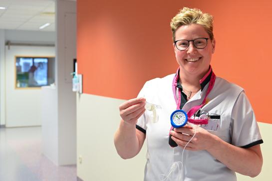 Adjunct-hoofdverpleegkundige Elly Heyns van canuleteam Intensieve Zorgen