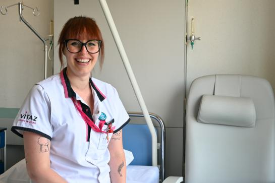 Verpleegkundige Kim Van De Weyer van Inwendige 4 Gastro-enterologie