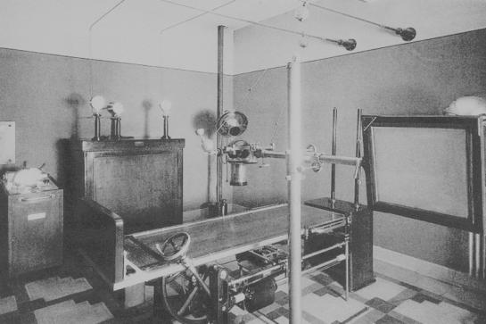 Radiografiezaal ziekenhuis Beveren jaren 1920
