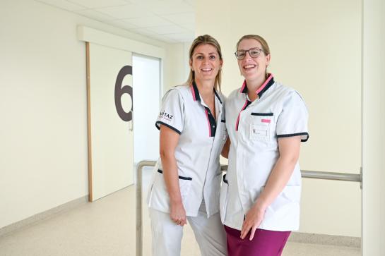 Pijnverpleegkundigen Nele en Celine acuut pijnteam